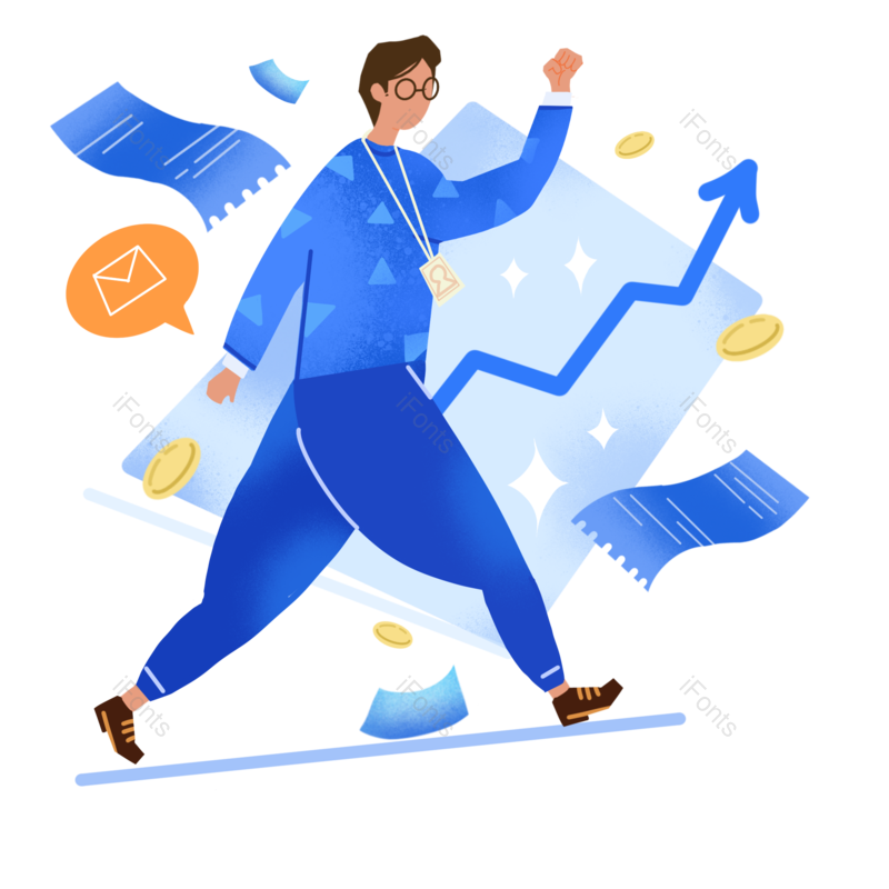 分析图片,素材元素,人物PNG,商务免抠素材